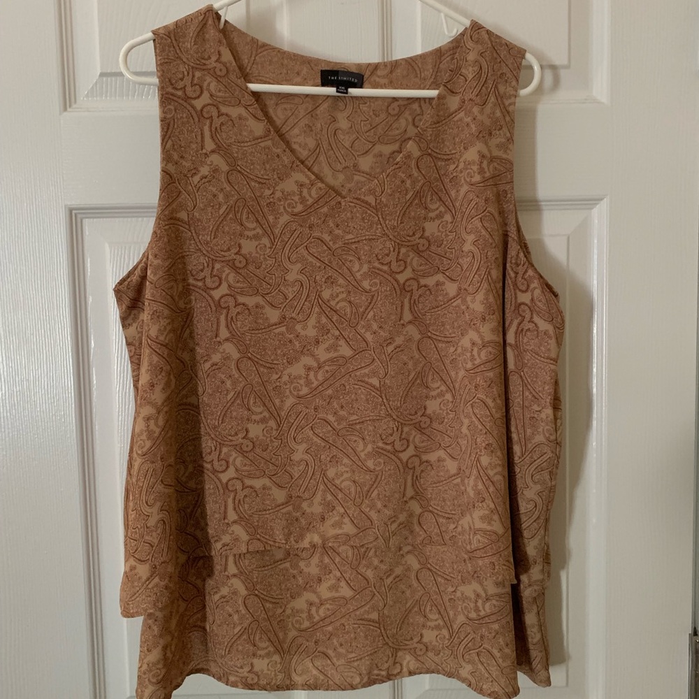 The Limited sleeveless paisley print top